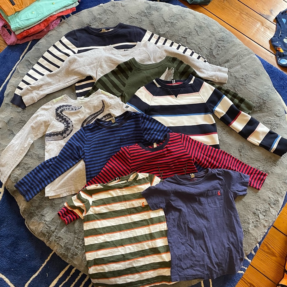 9 piece Joules boys shirt lot sizes 7/8